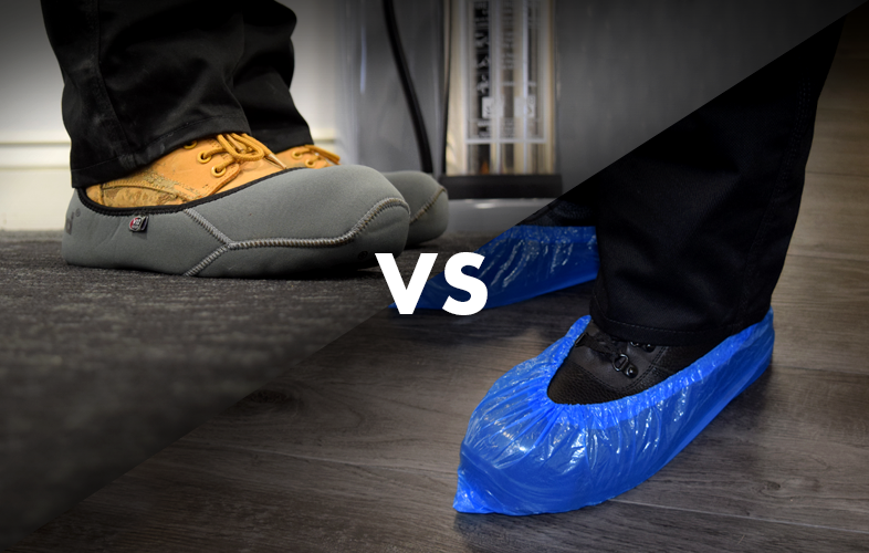 Reusable plastic cheap shoe covers